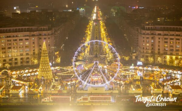 Târgul din Piața Constituției, deschis până pe 26 decembrie. Foto: PMB