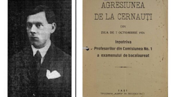 Cum a dus un pamflet al unui profesor la uciderea unui elev. David Fallik, în stânga. Sursa: Cătălin Mihuleac