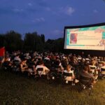 Proiecții de film în parcul Titan/ Foto: FB/ Primăria Sectorului 3