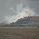 4 incendii la groapa de gunoi de la Vidra într-o singură lună. Foto Asociația Iar Miroase