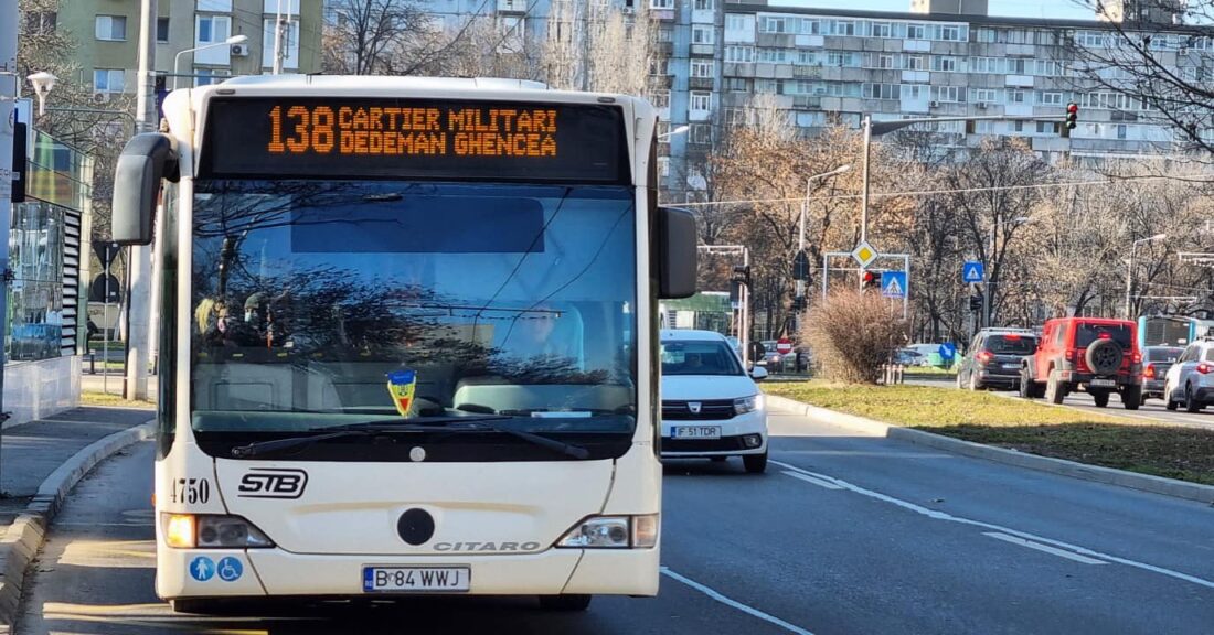 Sub 15 km/h, viteza medie a autobuzelor din București. Doar o cincime o depășesc Foto: Facebook/STB