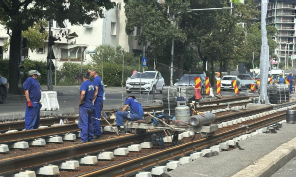 Linia 5 de tramvai deblocată. Foto: Laurentiu Sergiu Costache