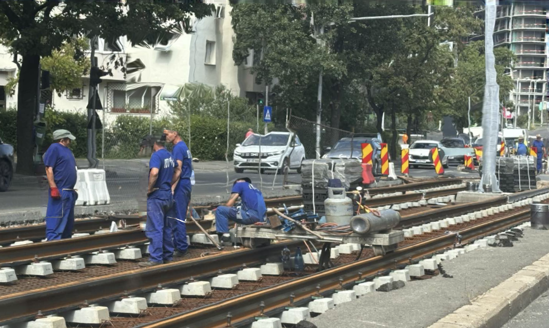Linia 5 de tramvai deblocată. Foto: Laurentiu Sergiu Costache