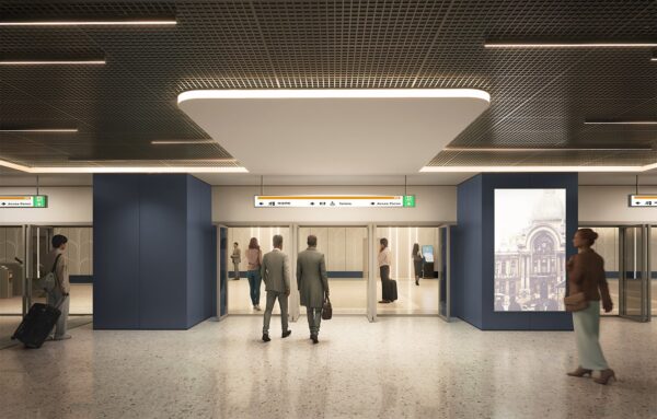 Randare 3D din viitoarele staţii M5. FOTO via theplan.it