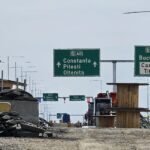 Cum arată lucrările pe lotul 4 al A0 nord. Foto Ionel Scrioșteanu