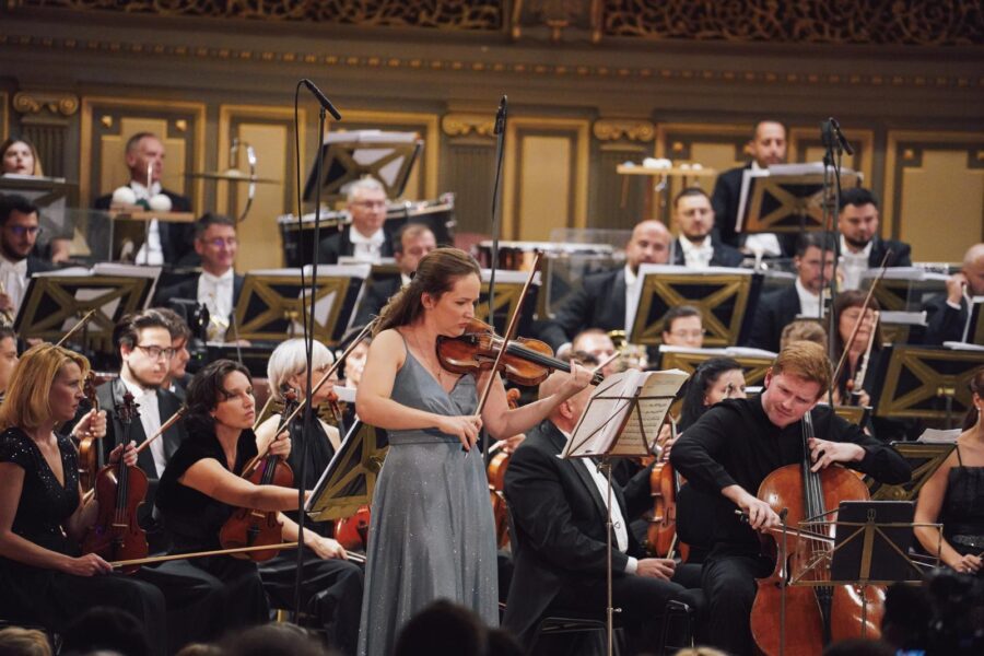Violonista Maria Marica, la concertul de deschidere a Concursului Enescu 2024
