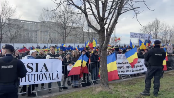 Rute alternative si restrictii de trafic, in centrul Capitalei, pentru protestul AUR. FOTO: Cătălin Anghel-Dimache