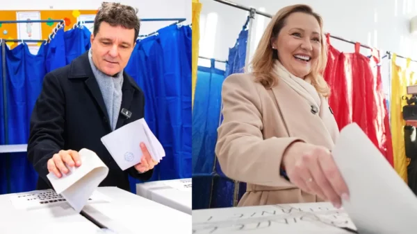 Nicușor Dan a votat cu Elena Lasconi