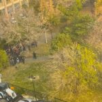 FOTO | Grevă Metrorex: sindicaliștii USLM pichetează sediul Ministerului Transporturilor