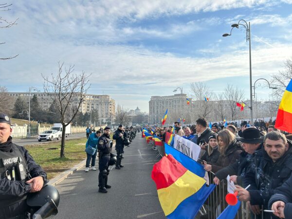 agresați la protestul pro Georgescu