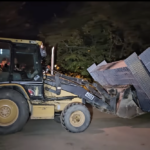 Poliția Locală a Primăriei Capitalei va opri șantierul lui Băluță de la Planșeul Unirii. Captură video