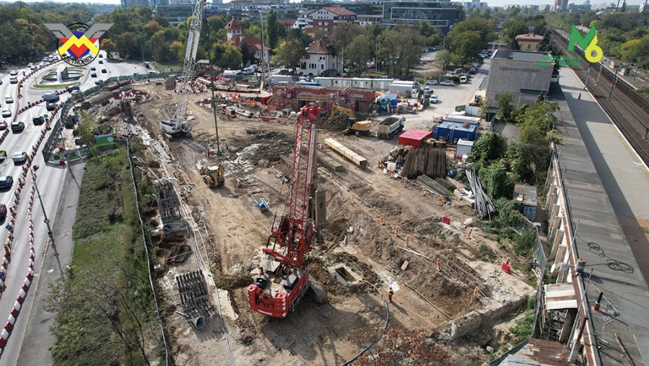 Stadiul lucrărilor la M6, în octombrie 2024. FOTO: Metrorex