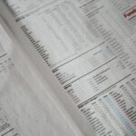 a close up of a paper with numbers on it